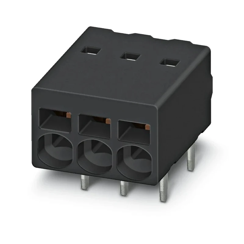 Phoenix Contact PTSM 0.5/2-2.5-H THR R24 Series Right Angle PCB Terminal Block, 2 Contacts, 2.5 mm Pitch, 160V 6A 1770885