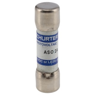 Schurter 2A F Melamine Cartridge Fuse, 10 x 38 mm, 1kV DC Voltage, ASO 10.3x38 Series 0090.0002