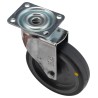 RS PRO Swivel Castor Wheel 100 mm Diameter 60 kg Load Capacity Rubber Tyre 129 mm Height 30 mm Width 712-4863