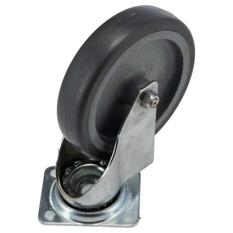 RS PRO Swivel Castor Wheel 100 mm Diameter 60 kg Load Capacity Rubber Tyre 129 mm Height 30 mm Width 712-4863