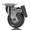 RS PRO Braked Swivel Castor 50 kg Capacity 80 mm Wheel Rubber 712-4869