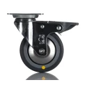 RS PRO Braked Swivel Castor 50 kg Capacity 80 mm Wheel Rubber 712-4869