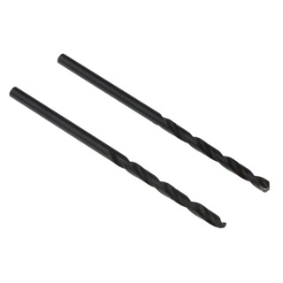 Tivoly High-Speed Steel Drill Bits, Cylindrical Shank, 2.5mm, 118° Point Angle, 4 Flutes, 2 Pieces, DIN 338 11436720250