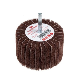 3M Circular Abrasive Brush Nylon Non-Woven Web, 75 mm Diameter, 6 mm Shank, Max Speed 7500rpm 3M450 COMBI 75X45X6 P120