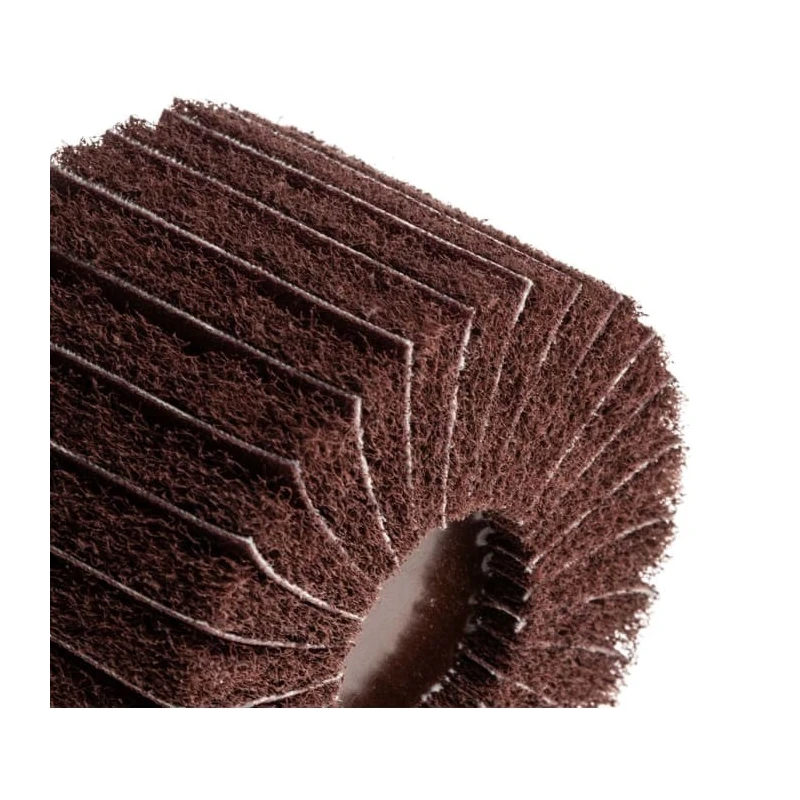 3M Circular Abrasive Brush Nylon Non-Woven Web, 75 mm Diameter, 6 mm Shank, Max Speed 7500rpm 3M450 COMBI 75X45X6 P120