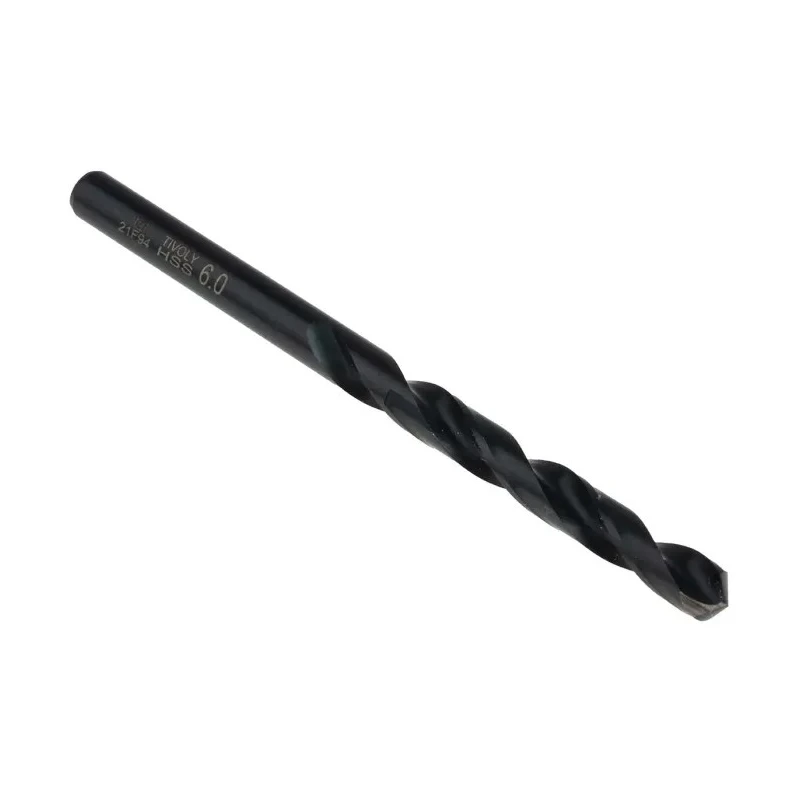 Tivoly High Speed Steel (HSS) Drill Bit 6 mm Cylindrical Shank Helical Flute 118° Point Angle Model 11405720600