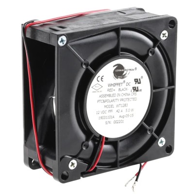 COMAIR ROTRON Whiffet Series Blower Centrifugal Fan 12V DC 15 CFM 4000 RPM Brushless Motor WT12B3 19031101A