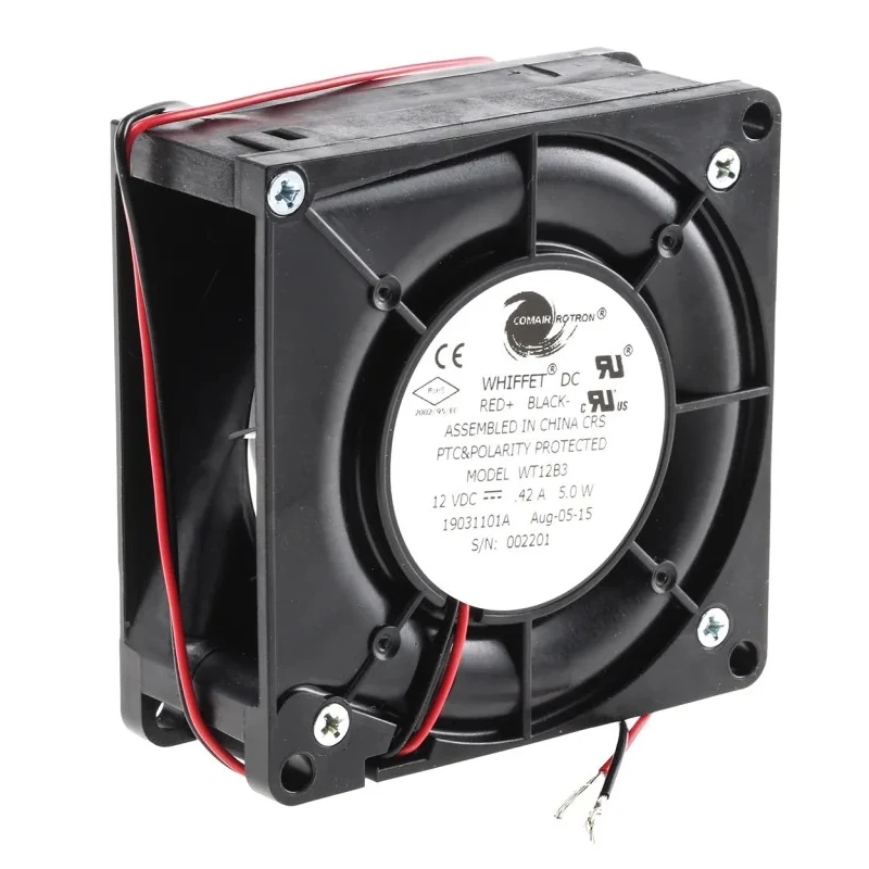 COMAIR ROTRON Whiffet Series Blower Centrifugal Fan 12V DC 15 CFM 4000 RPM Brushless Motor WT12B3 19031101A