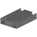 AAVID THERMALLOY Heatsink for 1/4 Brick DC/DC Converter Black 58 mm x 58 mm x 11.4 mm 241404B91200G