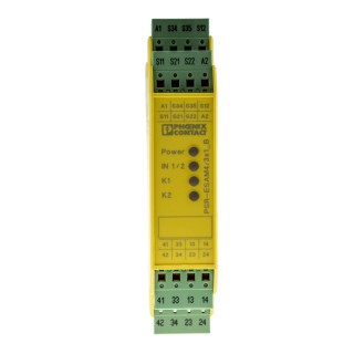 Phoenix Contact 24V ac/dc Safety Relay PSR-SPP-24UC/ESAM4/3X1/1X2/B with 3 Safety Contacts and 1 Auxiliary Contact ESAM4