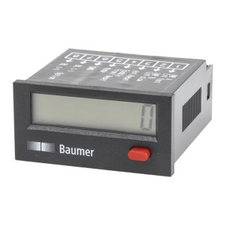 Baumer 8 Digit Digital Totalizer Counter ISI30, Panel Mount, 10–260 VAC/DC, 7 kHz Fast Count Input ISI30