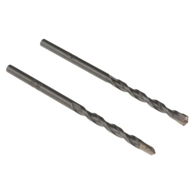Tivoly Industrial Grade Tungsten Carbide Drill Bit 4 mm, Bright Finish, Straight Flute, 2 Pieces 10900220400