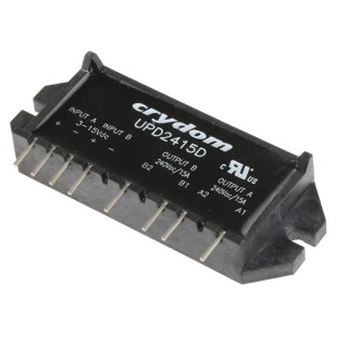 Crydom UPD24D Series Solid State Relay, 15 A Load, PCB Mount, 280 Vrms Load, 15V DC Control UPD24D