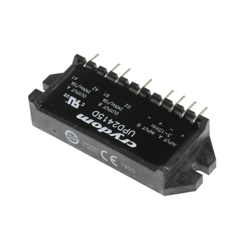 Crydom UPD24D Series Solid State Relay, 15 A Load, PCB Mount, 280 Vrms Load, 15V DC Control UPD24D