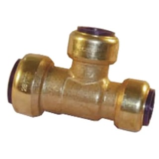 Pegler Yorkshire Brass Pipe Fitting Compression Branch Tee Female BSP 22 mm to Female Metric 15 mm 65820