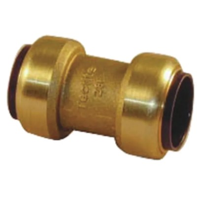Pegler Yorkshire Brass Pipe Fitting Compression Coupler Female BSP 15 mm to Female Metric 15 mm 65114