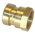 Pegler Yorkshire Copper Pipe Fitting Push Fit Straight Coupler Female 15 x 12.7 mm 75510