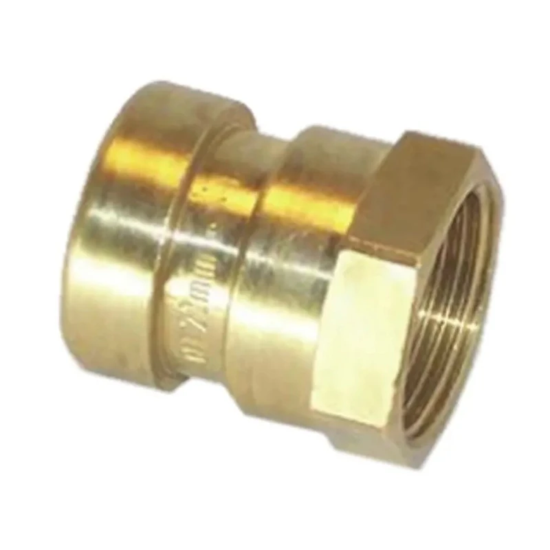 Pegler Yorkshire Copper Pipe Fitting Push Fit Straight Coupler Female 15 x 12.7 mm 75510
