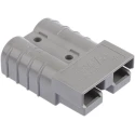 Anderson Power Products SB50 Series 2 Way Male Battery Connector, Straight, Cable Mount, 600V, 50A, Silver-Plated 6319G1