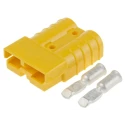 Anderson Power Products SB50 Series 2 Way Male Battery Connector, Straight Cable, 600V, 50A SB50