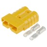 Anderson Power Products SB50 Series 2 Way Male Battery Connector, Straight Cable, 600V, 50A SB50