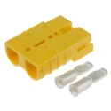 Anderson Power Products SB50 Series 2 Way Male Battery Connector, Straight Cable, 600V, 50A SB50