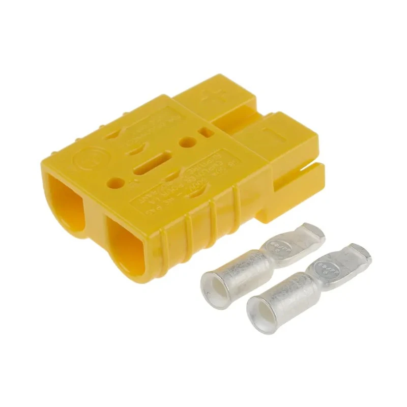 Anderson Power Products SB50 Series 2 Way Male Battery Connector, Straight Cable, 600V, 50A SB50