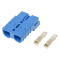 Anderson Power Products Battery Connector SB50 Series 2 Way Male, Straight Cable, 600V, 50A SB50