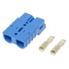Anderson Power Products Battery Connector SB50 Series 2 Way Male, Straight Cable, 600V, 50A SB50
