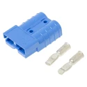 Anderson Power Products Battery Connector SB50 Series 2 Way Male, Straight Cable, 600V, 50A SB50