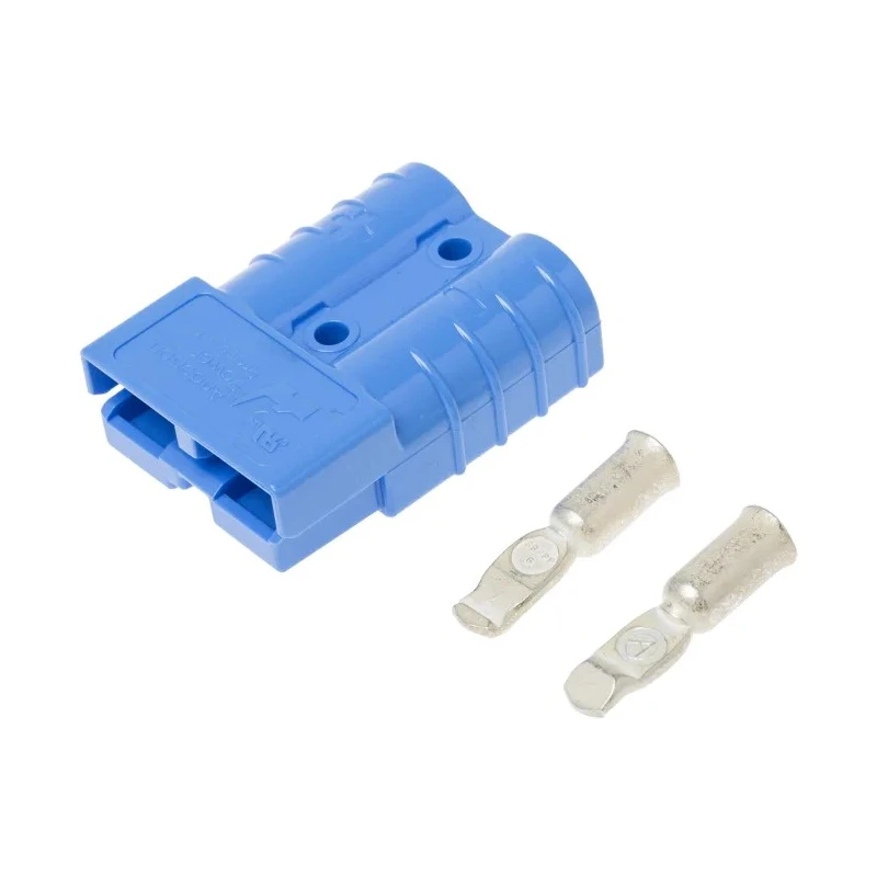 Anderson Power Products Battery Connector SB50 Series 2 Way Male, Straight Cable, 600V, 50A SB50