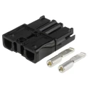 Anderson Power Products SBS75X Series 2 Way Male Battery Connector, Straight Cable, 600V, 110A 
