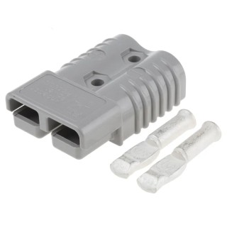 Anderson Power Products SB175 Series 2 Way Male Battery Connector, Straight Cable Mount, 600V, 280A SB175