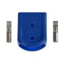 Anderson Power Products Powerpole 15-45 Series 2 Way Male Battery Connector, Straight, Cable Mount, 600V, 52A B02265G3