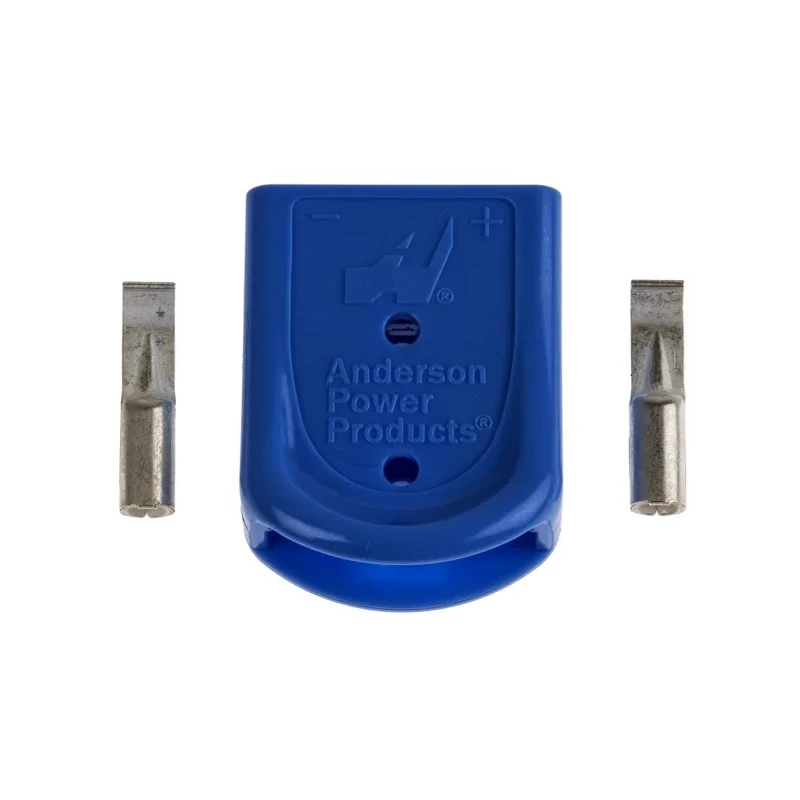 Anderson Power Products Powerpole 15-45 Series 2 Way Male Battery Connector, Straight, Cable Mount, 600V, 52A B02265G3