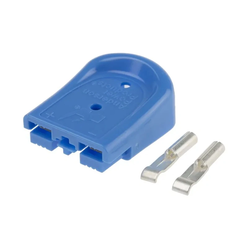 Anderson Power Products Battery Connector Powerpole 15-45 Series 2 Way Male, Straight Cable, 600V, 52A B02265G3-AWG16/20