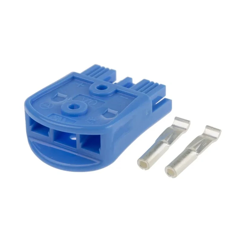 Anderson Power Products Battery Connector Powerpole 15-45 Series 2 Way Male, Straight Cable, 600V, 52A B02265G3-AWG16/20