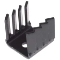 AAVID THERMALLOY Heatsink TO-220 Package, 21°C/W Thermal Resistance, 19 mm x 22 mm x 19 mm Black Anodised TV5G