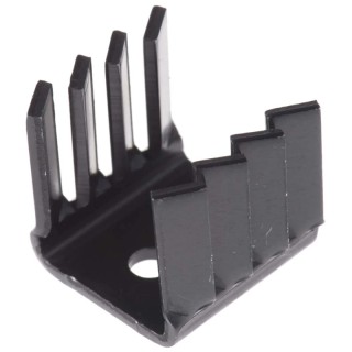 AAVID THERMALLOY Heatsink TO-220 Package, 21°C/W Thermal Resistance, 19 mm x 22 mm x 19 mm Black Anodised TV5G