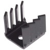 AAVID THERMALLOY Heatsink TO-220 Package, 21°C/W Thermal Resistance, 19 mm x 22 mm x 19 mm Black Anodised TV5G