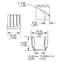 AAVID THERMALLOY Heatsink TO-220 Package, 21°C/W Thermal Resistance, 19 mm x 22 mm x 19 mm Black Anodised TV5G