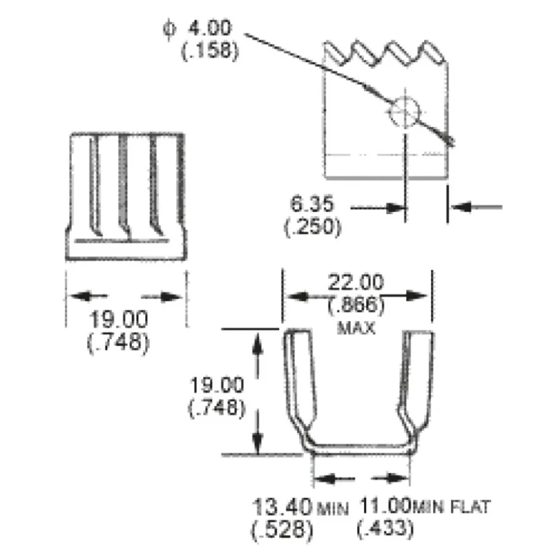 AAVID THERMALLOY Heatsink TO-220 Package, 21°C/W Thermal Resistance, 19 mm x 22 mm x 19 mm Black Anodised TV5G