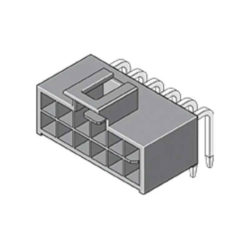 Molex Nano-Fit Series Right Angle Through Hole PCB Header, 4 Contacts, 2.5 mm Pitch, 2 Row, Shrouded 105314-1104
