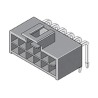 Molex Nano-Fit Series Right Angle Through Hole PCB Header, 4 Contacts, 2.5 mm Pitch, 2 Row, Shrouded 105314-1104