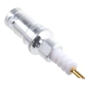 TE Connectivity Coaxial Connector Panel Mount Female SHV Straight Body Solder 5051494-1
