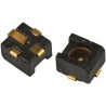 TE Connectivity OSMT Series Coaxial Connector Surface Mount Male 50 Ω Straight Body Solder 1055687-1