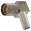 TE Connectivity SMB Series Coaxial Connector Cable Male SMB, 50 Ω, Right Angle Body Crimp 5414363-4