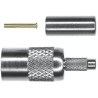 TE Connectivity SMB Series Coaxial Connector Cable Male SMB 50 Ω Straight Body Crimp 413985-3