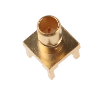 TE Connectivity Coaxial Connector SMB Series Through Hole Female 75 Ω Straight Body Solder 415504-4
