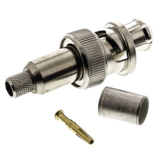 TE Connectivity Coaxial Connector Cable Male SHV, Straight Body Crimp 5051426-5